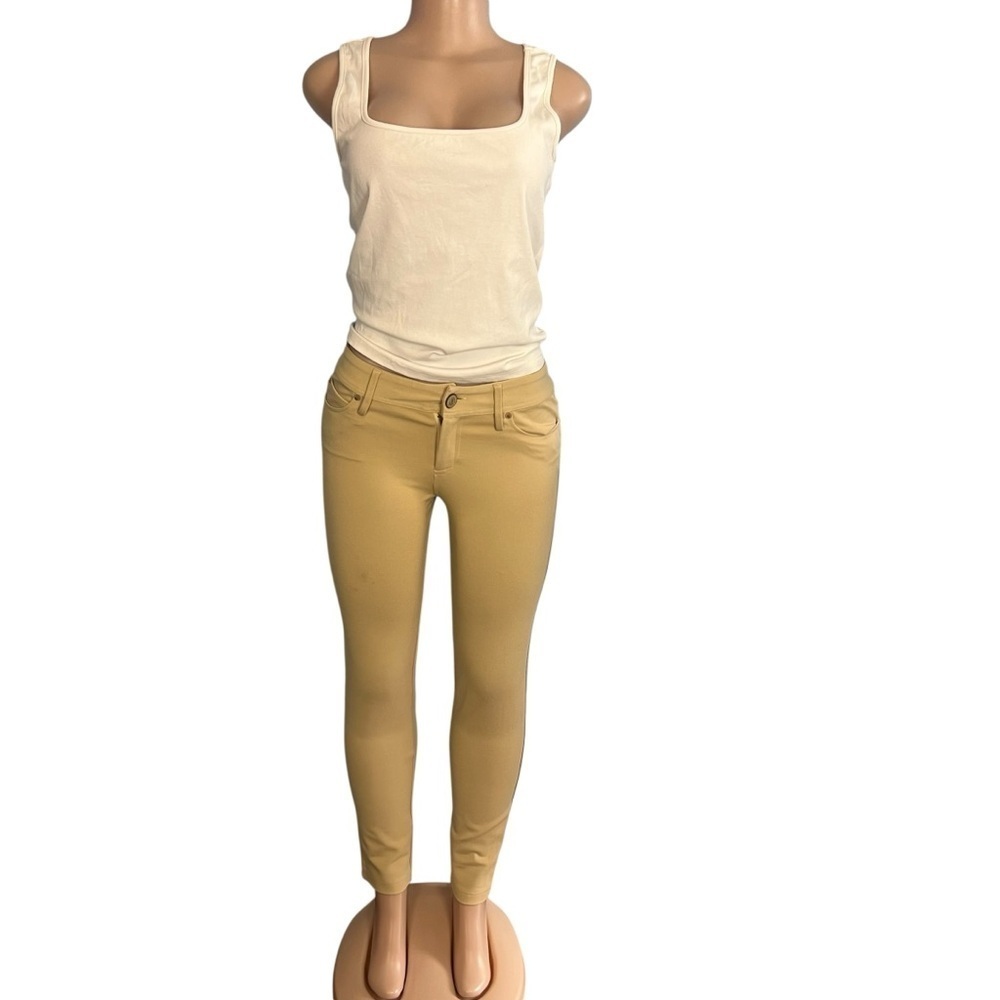 3/$30 ☀️ Lilly Pulitzer Worth Skinny Jeans Beige Tan Mid Rise Stretch